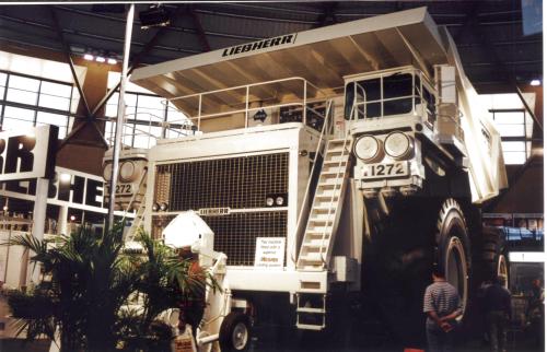 Leibherr ore truck with 150ton capacity.